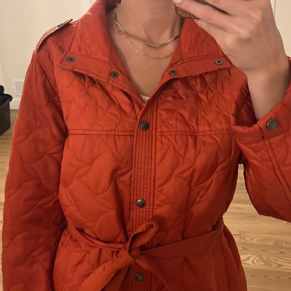 Lands' End Women's Quilted Jacket - Burnt Orange - Size XL - Picture 6 of 13